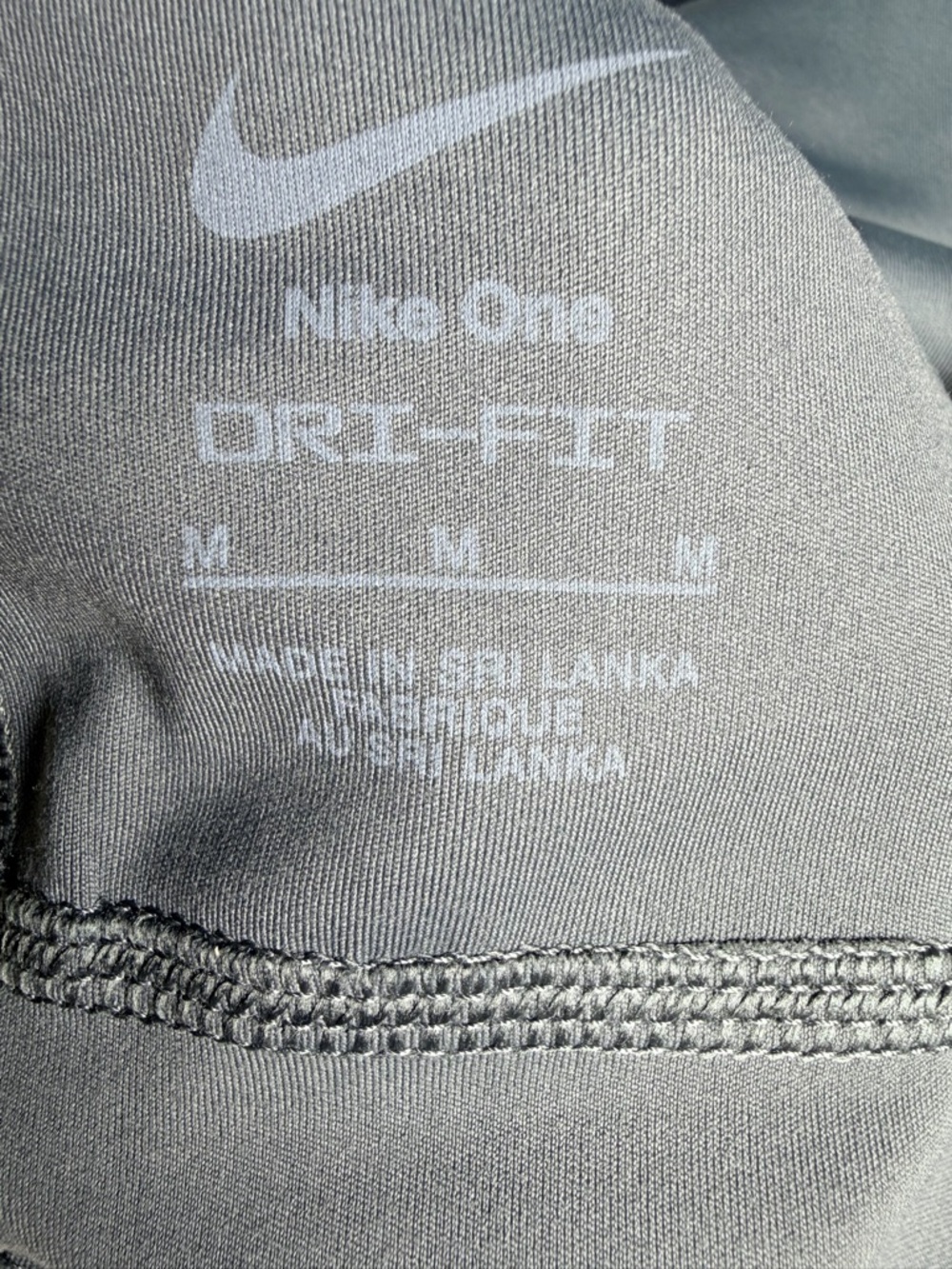 Nike Women’s One Light Support Lightly Lined Longline Printed Sports Bra Grey M - Picture 4 of 5